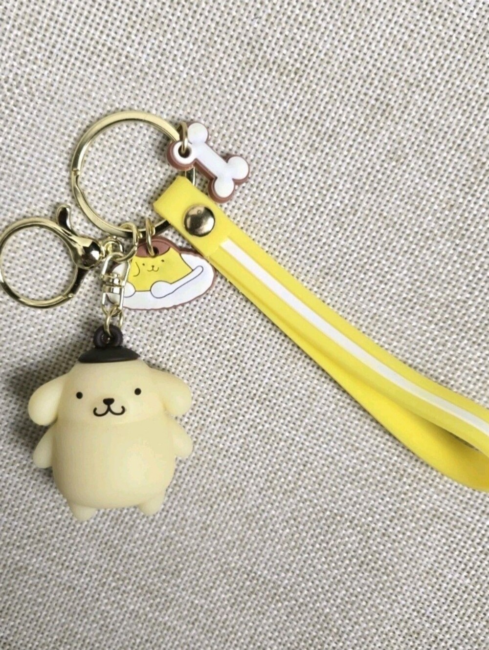 Pompompurin Keychain Wristband Charms Bag Charm Keyring
